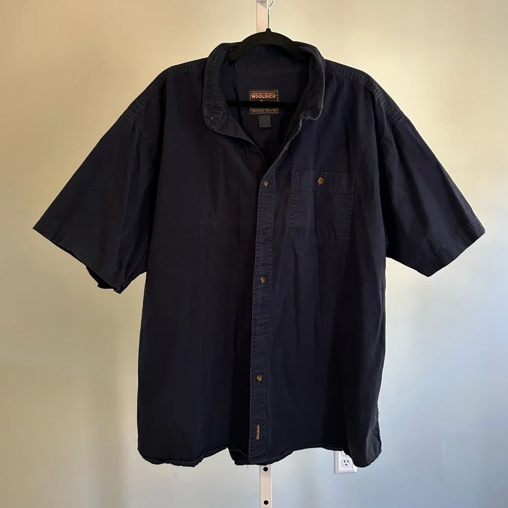 Woolrich Navy Button Down Shirt